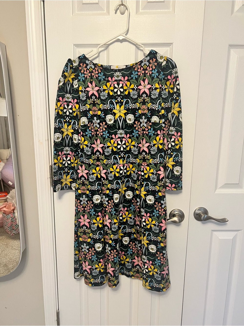 Boden women’s Floral Print Long Sleeve Dress